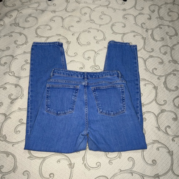 Paris Atelier & Other Stories Bright Blue Wash Straight Leg Jeans Sz 27 - Picture 4 of 8